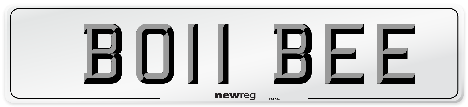 BO11 BEE Number Plate from New Reg
